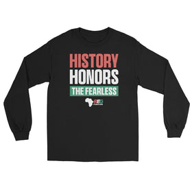 History Honors the Fearless Unisex Long Sleeve T-Shirt (Main, Flat)