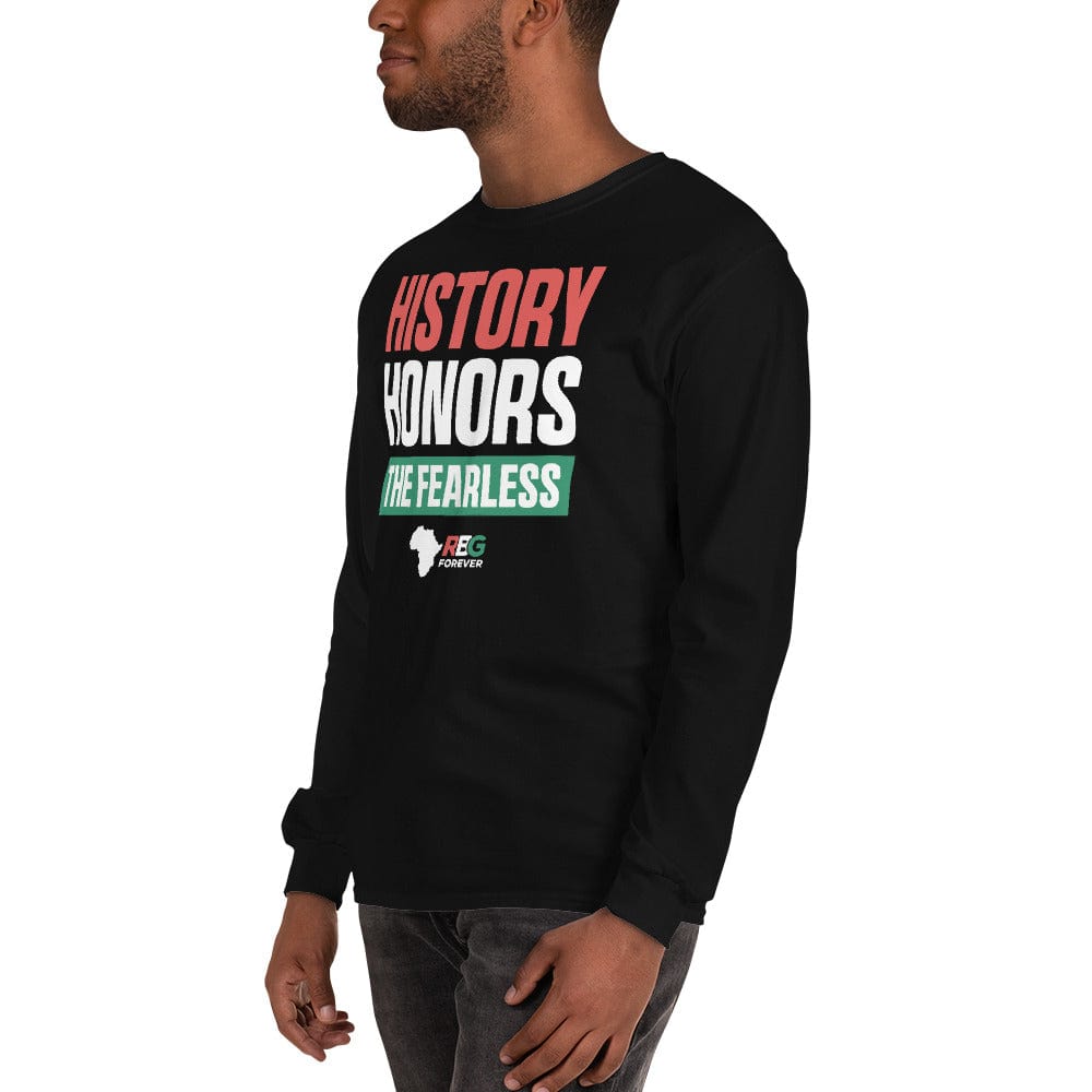 History Honors the Fearless Unisex Long Sleeve T-Shirt (Mock Up Image3)