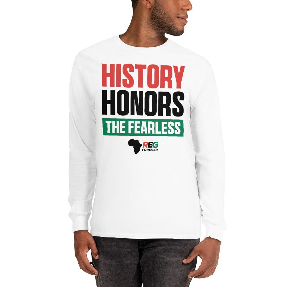 History Honors the Fearless Unisex Long Sleeve T-Shirt (Front View II)