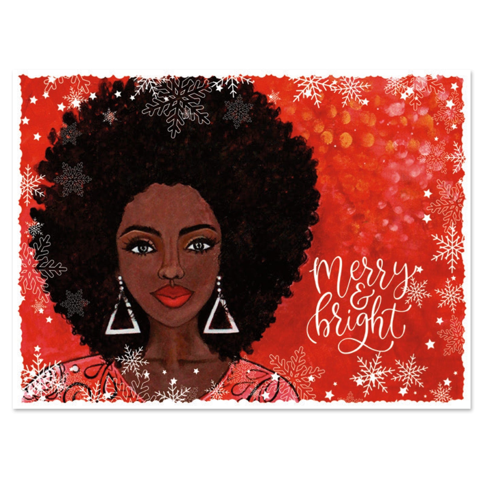 Merry And Bright African American Christmas Card Box Set The Black