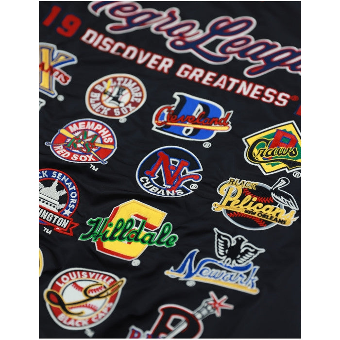 Discover Greatness: Negro Leagues Baseball Commemorative Embroidered Bomber Jacket (Detail 5)