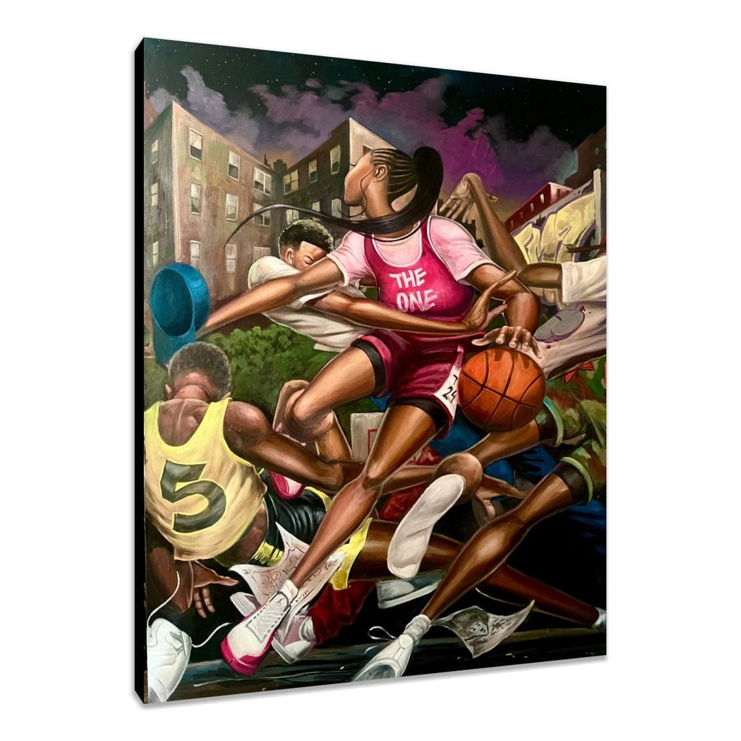 Night Court: The One by Frank Morrison (She Got Game) - Stretched Canvas