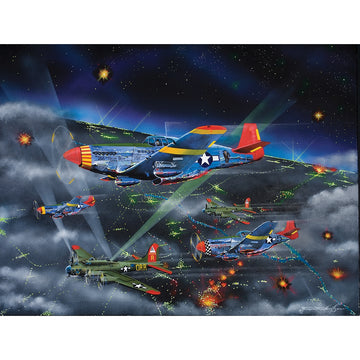 The Night Fighters: Tuskegee Airmen Black History Jigsaw Puzzle by Robert West (500 Pieces)