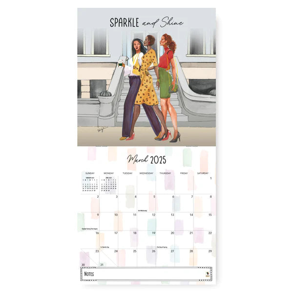 Phenomenal Women by Sara Myles: 2025 African American Wall Calendar (Inside)