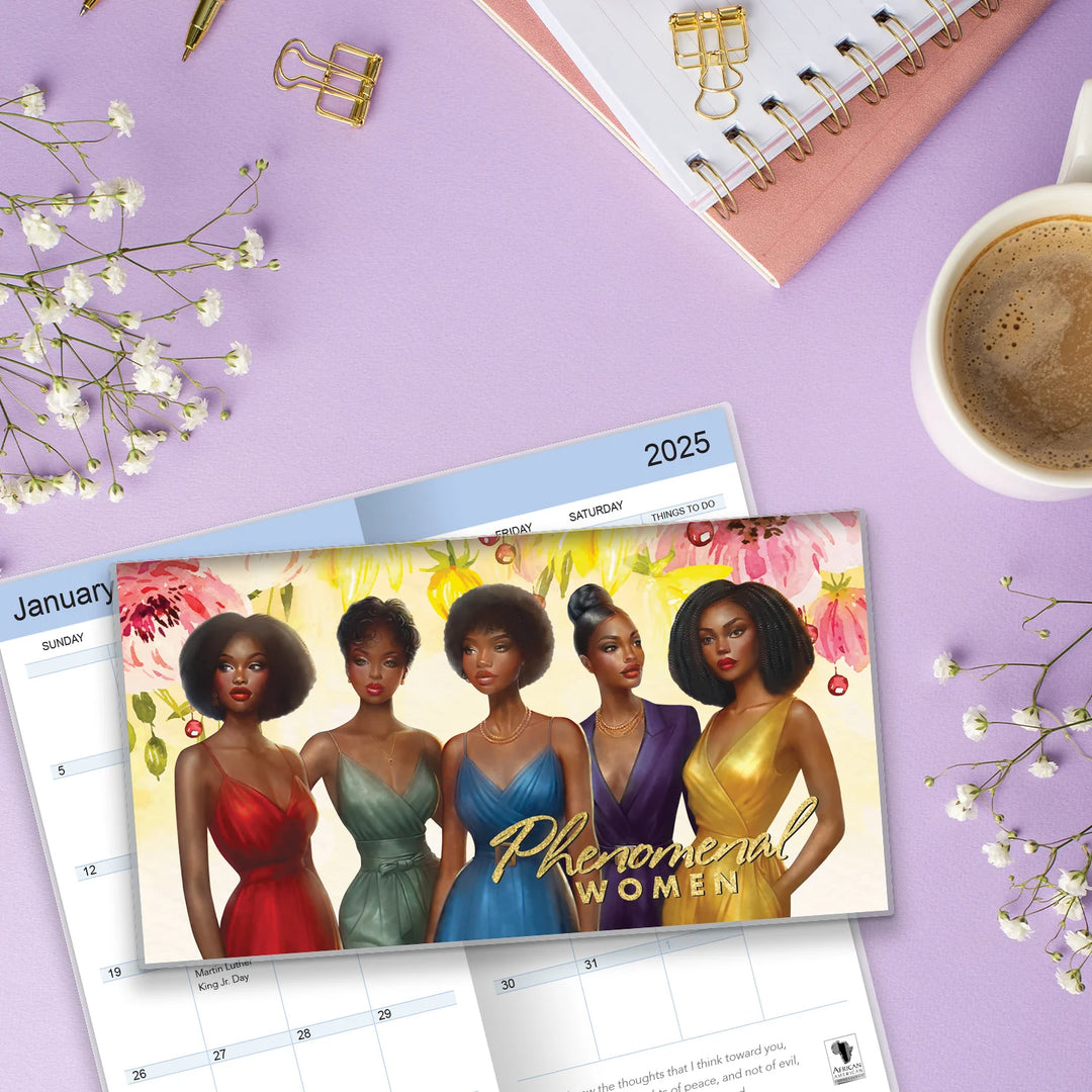 Phenomenal Women by Sara Myles: 2025-2026 African American Two Year Pocket Calendar (Lifestyle)