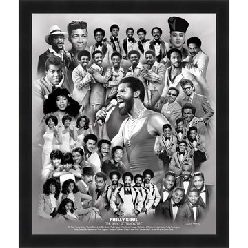 Philly Soul: The Sound of Philadelphia by Wishum Gregory (Black Frame)