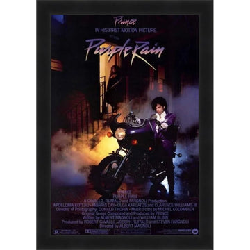 Purple Rain: African American Movie Poster (Black Frame)