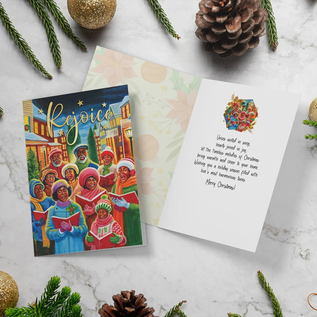 Rejoice (Christmas Caroling): African American Christmas Card Box Set (Lifestyle)