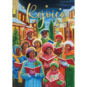 Rejoice (Christmas Caroling): African American Christmas Card Box Set