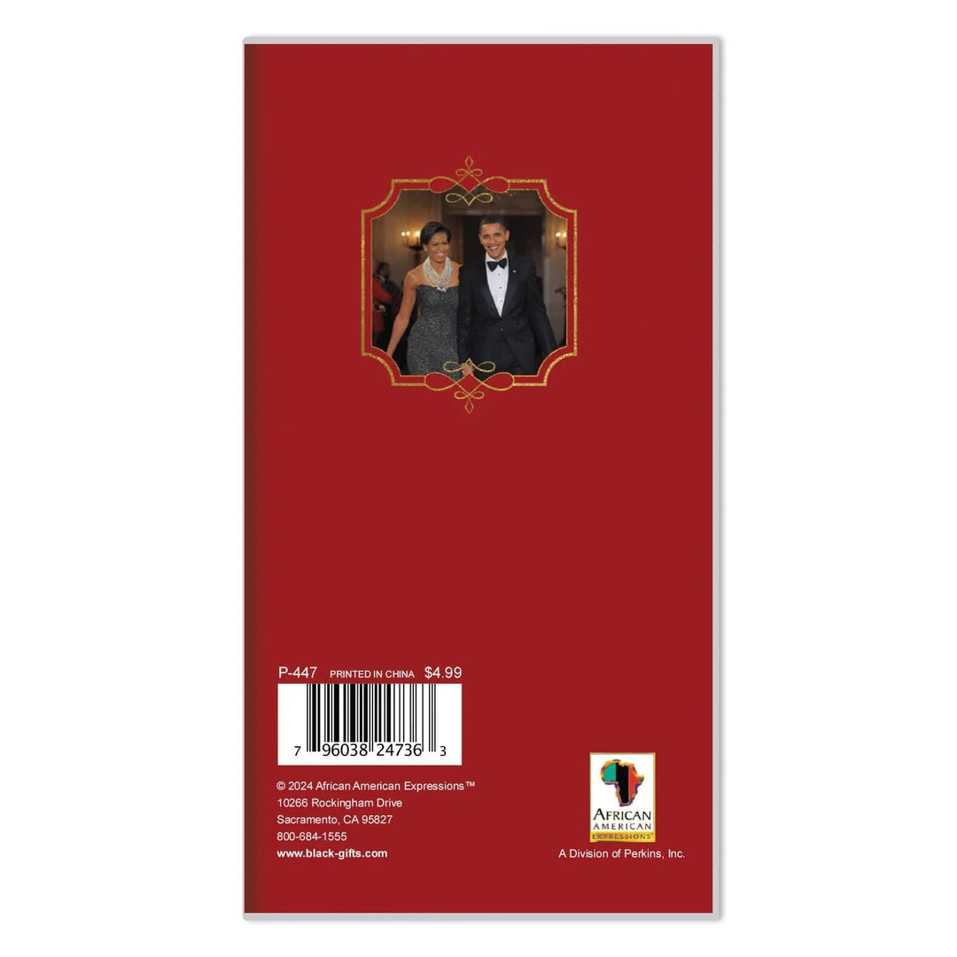 The Obama Legacy: 2025-2026 Two Year Commemorative African American Pocket Calendar/Planner (Rear)