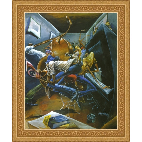 Rent Party by Frank Morrison (Gold Frame)