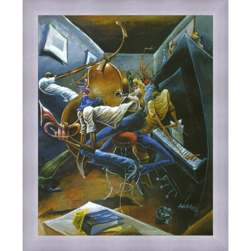 Rent Party by Frank Morrison (Silver Frame)