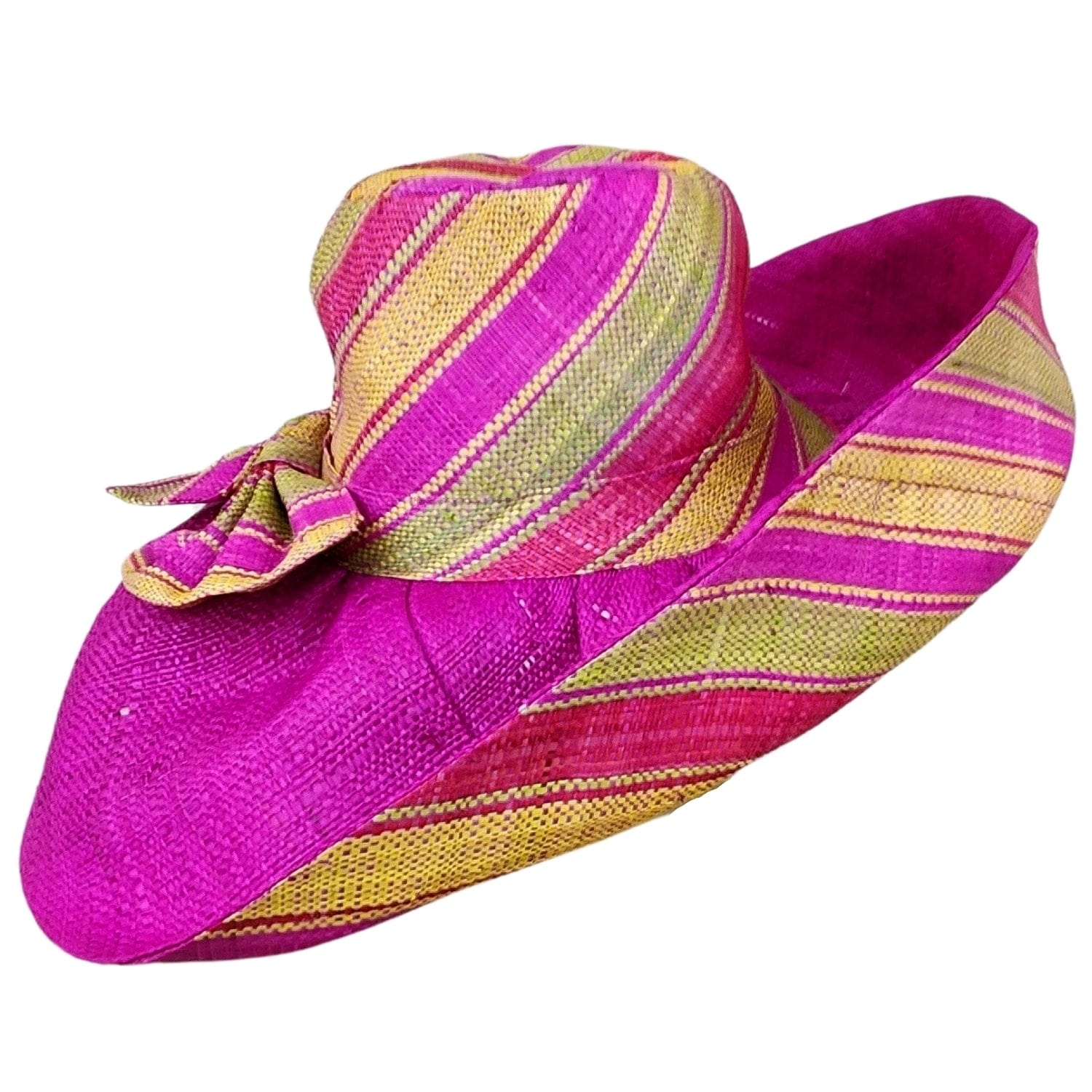 Sanka: Hand Woven Multicolor Madagascar Big Brim Raffia Sun Hat – The ...