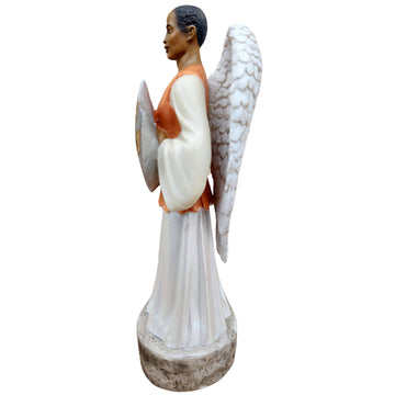 Shield of Faith: African American Angelic Figurine (Armor of the Lord Series)