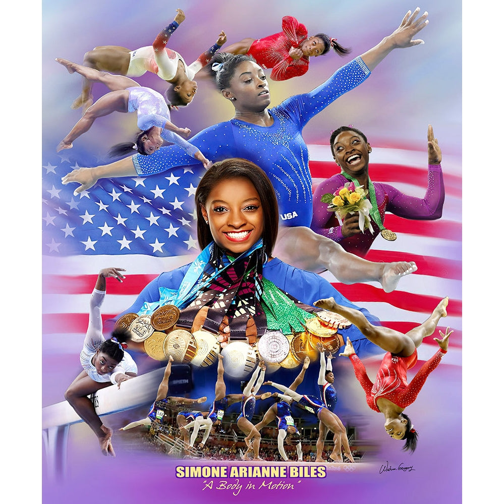 Simone Biles: Body in Motion by Wishum Gregory