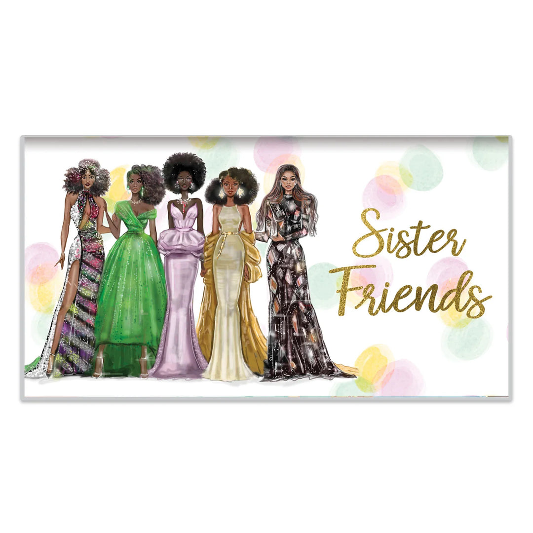 Sister Friends by Nicholle Kobi: 2025-2026 African American Two Year Pocket Calendar 