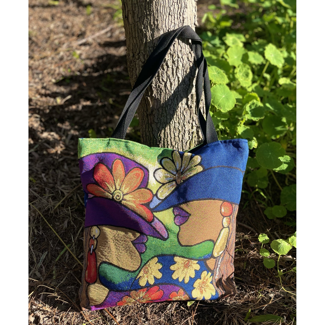 Sister Sunday: African American Woven Tote Bag by Pamela Hills (Lifestyle 2)