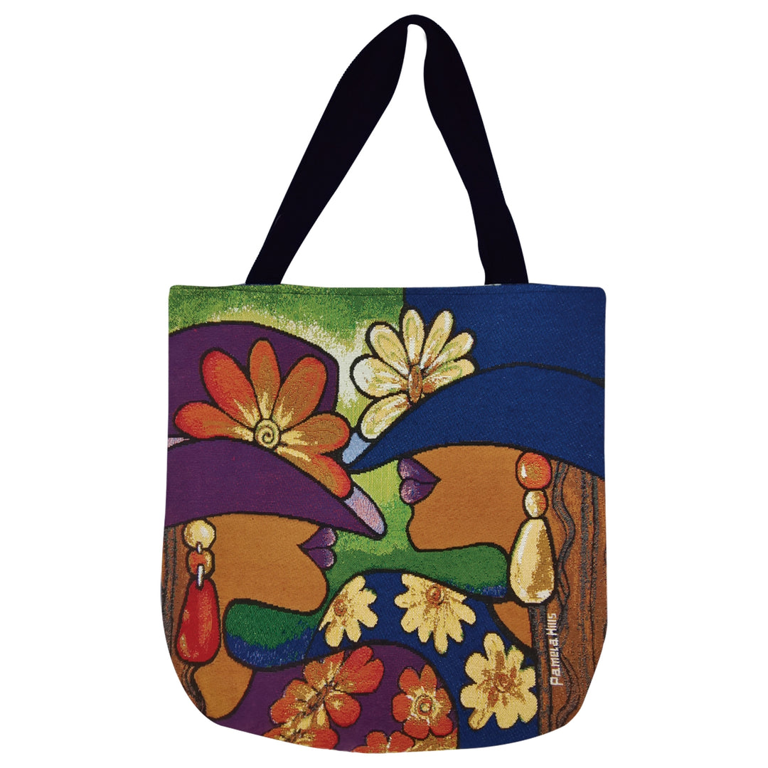 Sister Sunday: African American Woven Tote Bag by Pamela Hills