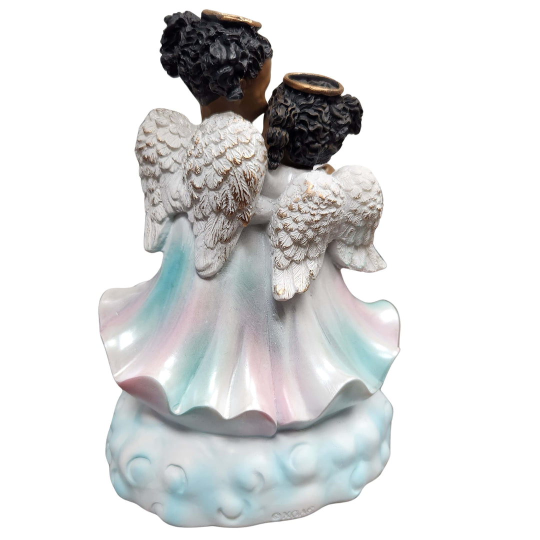 Sisters Forever Angelic Figurine by Positive Image Gifts (Rear)