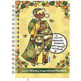 Sparkle and Shine by Kiwi McDowell: 2024 African American Weekly Inspirational Planner