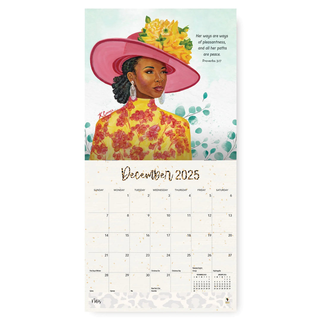 Sunday Morning by Keith Conner: 2025 African American Wall Calendar (Inside)