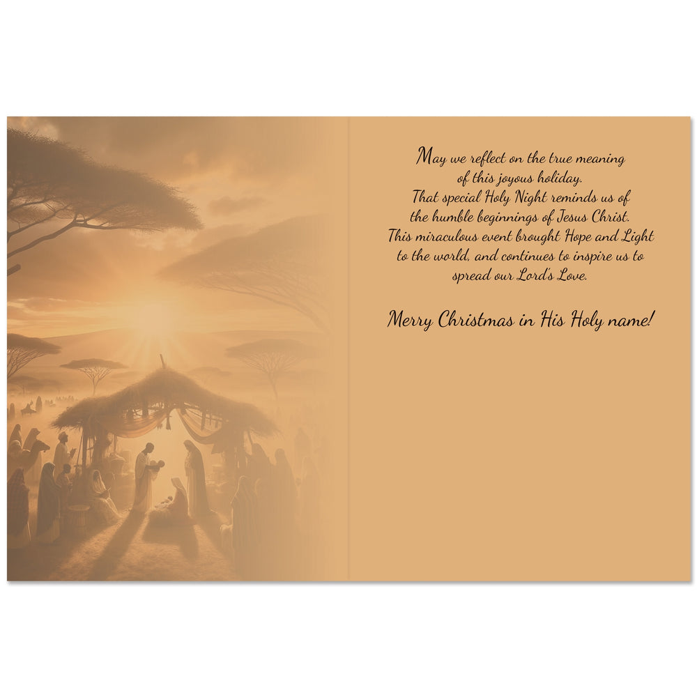 The Birth of Our King: African American Christmas Card Box Set (Inside)