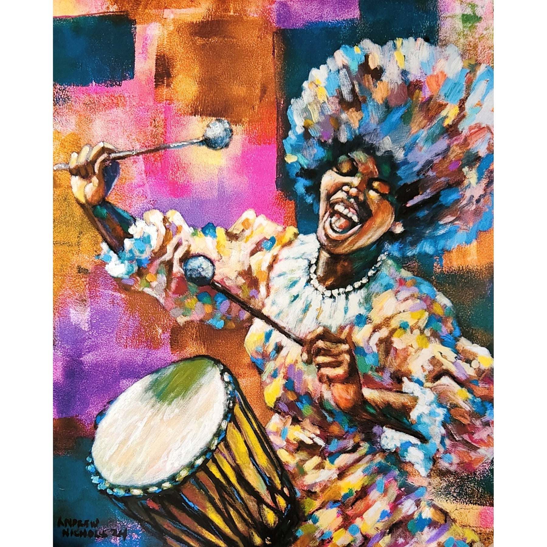 The Drummer Ii (female) By Andrew Nichols – The Black Art Depot