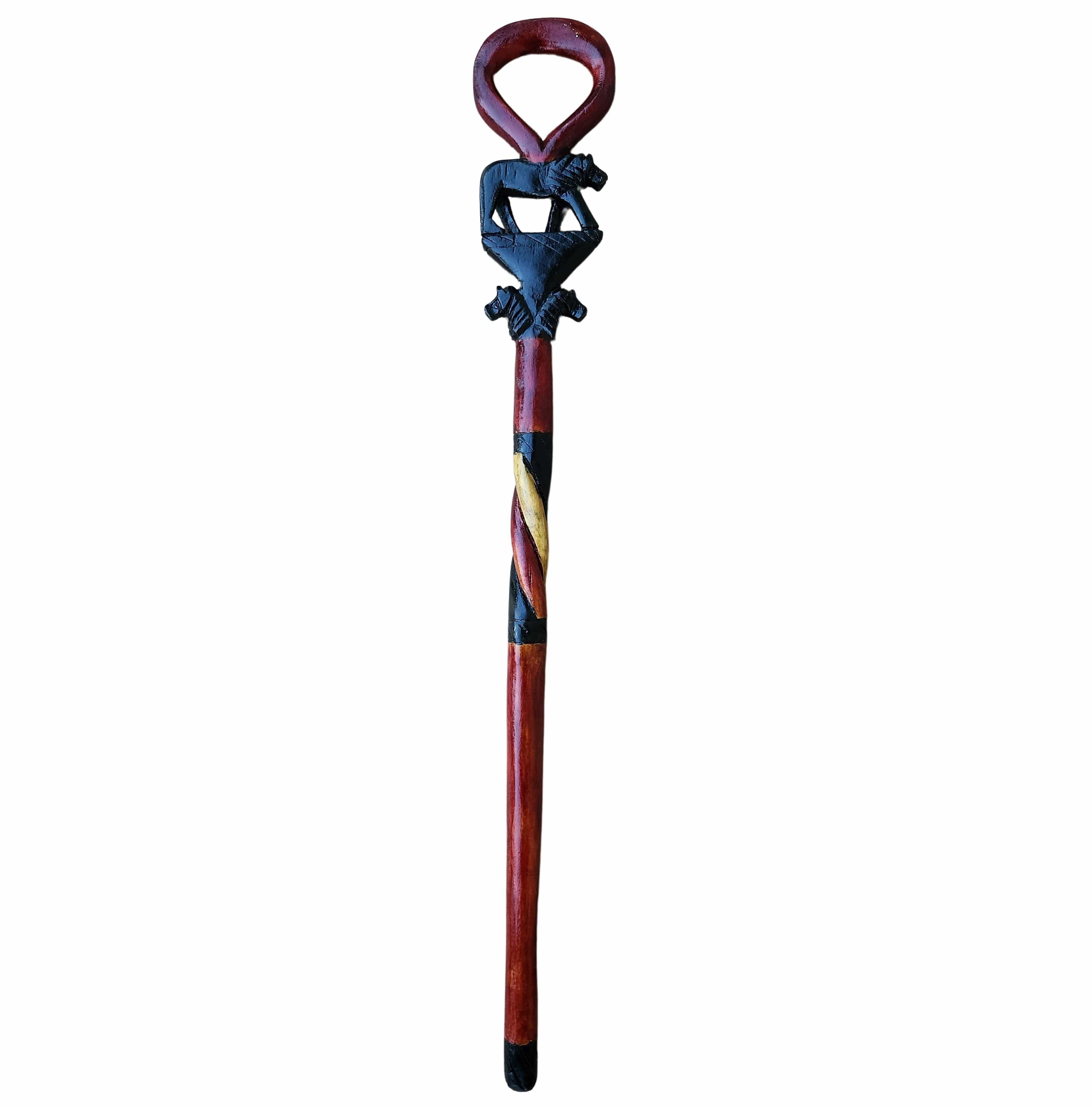 African Lion Hardwood Rastafarian Hiking Walking Cane Handmade Kenya 1PC Jacaranda Unisex Art Carving Red Green Yellow 28-43INCH U PIK popular