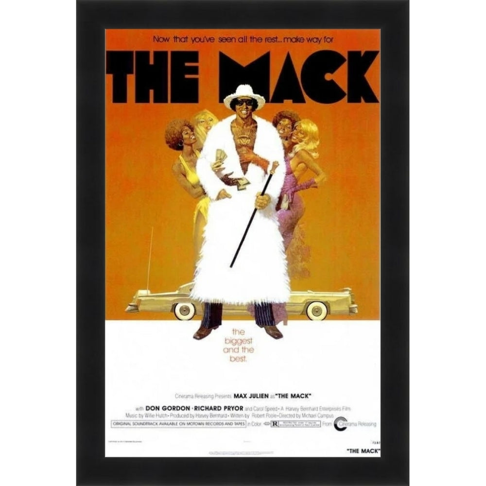 The Mack: African American Movie Poster (Black Frame)