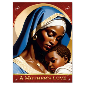 The Virgin Mary (A Mother's Love): African American Christmas Card Box Set (Front)