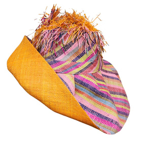 Tina: Madagascar Big Brim Crown Out Raffia Sun Hat