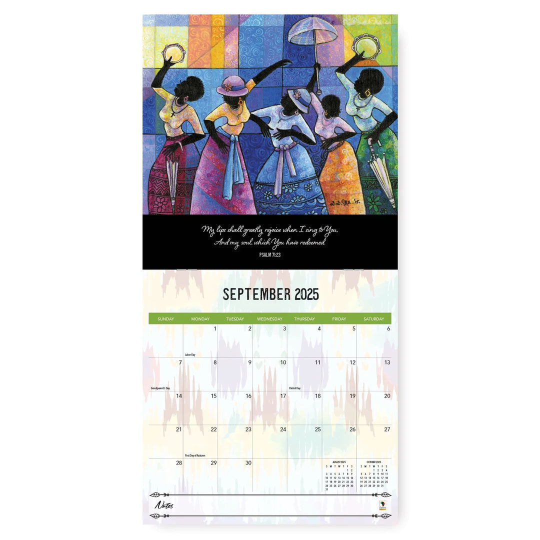 Total Praise by D.D. Ike: 2025 African American Wall Calendar (Inside)