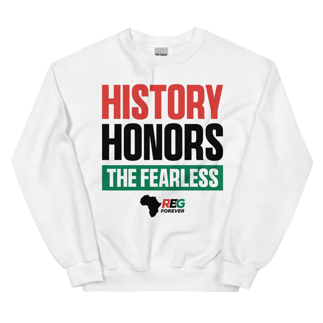 History Honors the Fearless Sweatshirt by RBG Forever (Front)