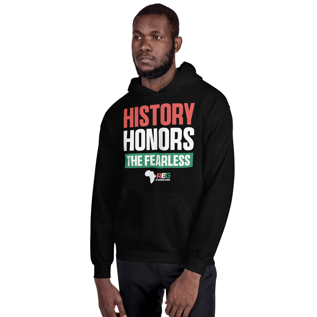 History Honors the Fearless Unisex Hooded Sweatshirt II (Mock Up Image 6)