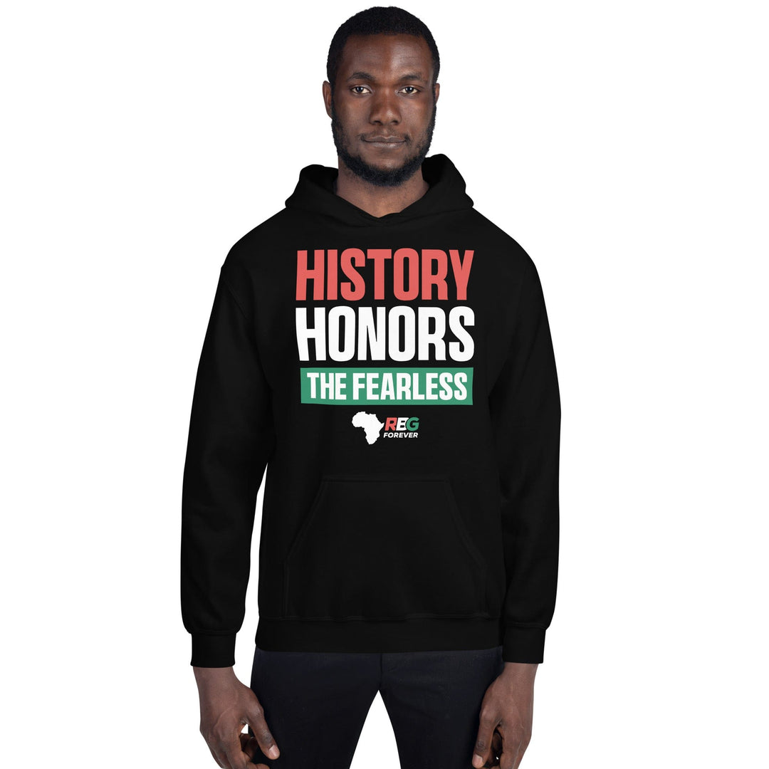 History Honors the Fearless Unisex Hooded Sweatshirt II (Mock Up Image 4)