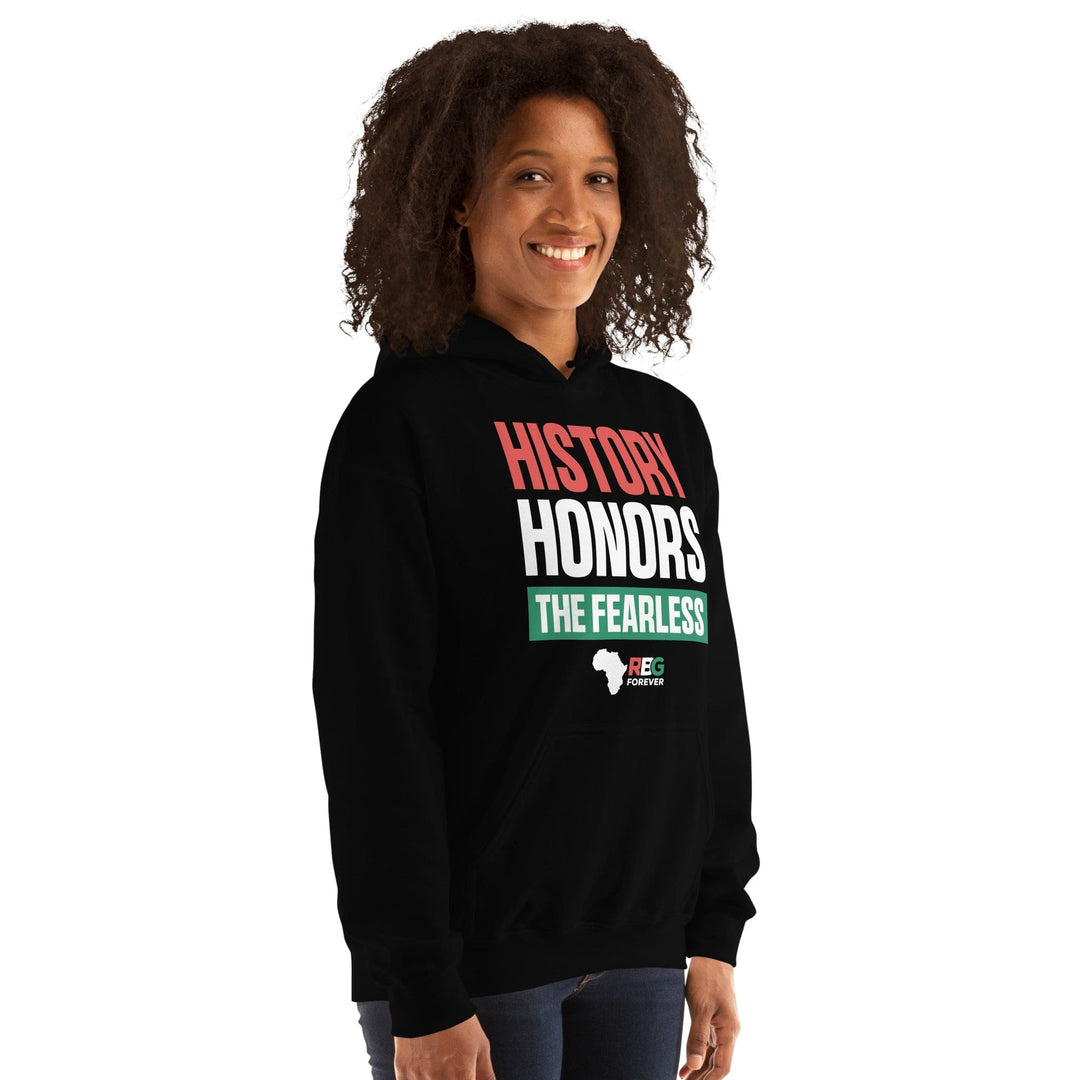 History Honors the Fearless Unisex Hooded Sweatshirt II (Mock Up Image 1)