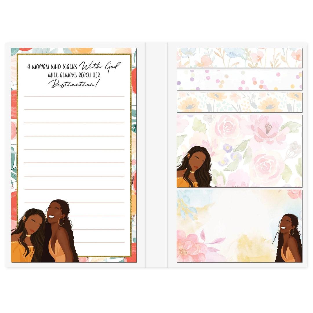 Walking with GOD Sticky Notes Booklet Set by African American Expressions (Interior)