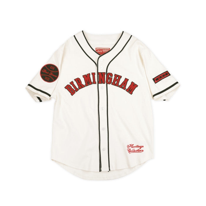 Willie Mays: Birmingham Black Barons Heritage Baseball Jersey (Front)