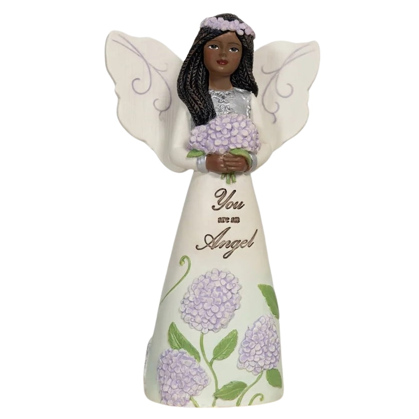 You're an Angel: African American Angelic Figurine - Ebony Elements Collection (Front)