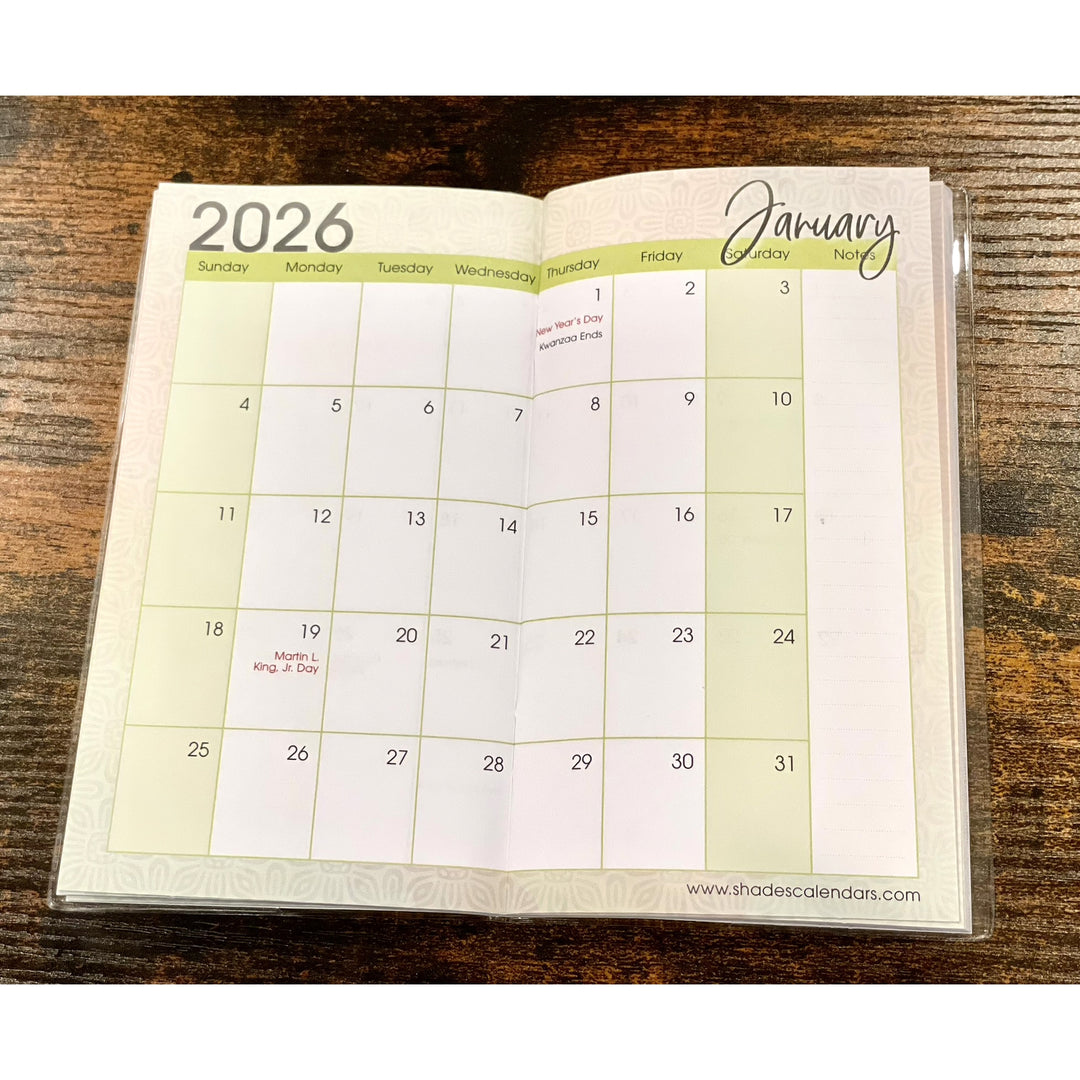 You Are Blessed by Kiwi McDowell: Two Year Pocket Calendar/Planner 2025-2026 (Calendar View)