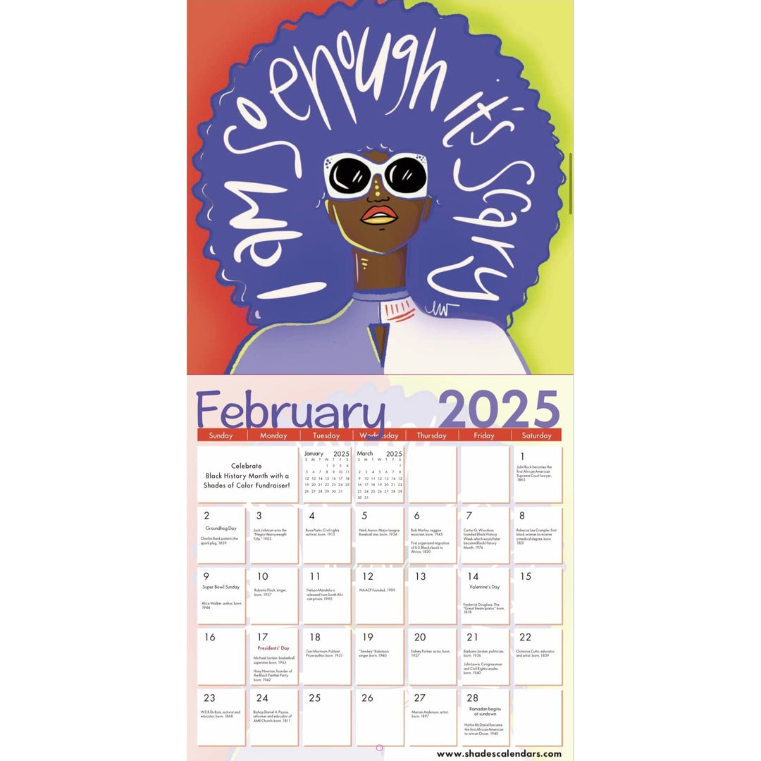 I Am So Enough: The Art of Madeleine Woods 2025 Wall Calendar (Interior, February)