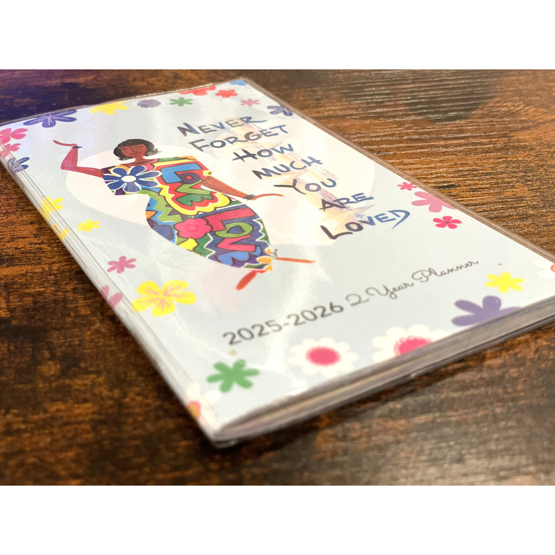 You Are Loved by Cidne Wallace: African American Two Year Pocket Calendar/Planner 2025-2026 (Lifestyle 2)