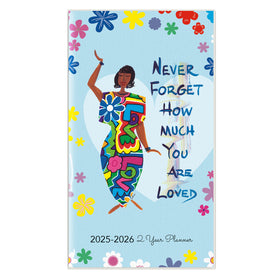 You Are Loved by Cidne Wallace: African American Two Year Pocket Calendar/Planner 2025-2026