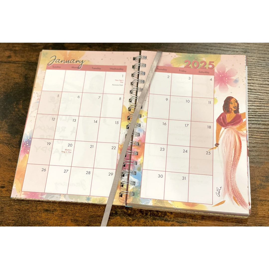 You Are Loved by Cidne Wallace: 2025 African American Weekly Inspirational Planner (Monthly Calendar View)