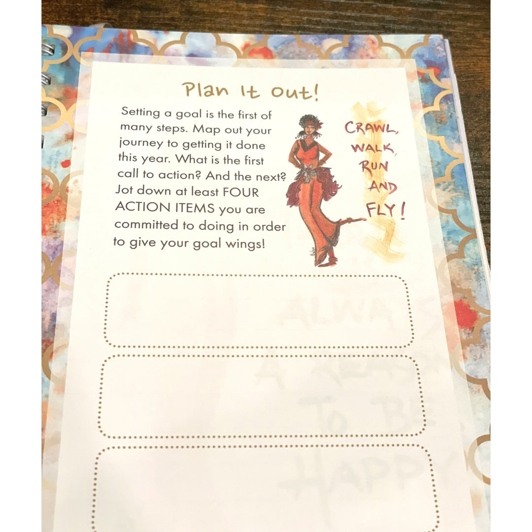 You Are Loved by Cidne Wallace: 2025 African American Weekly Inspirational Planner (Goal Planning Pages 3)