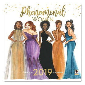 Phenomenal Women: The Art of Sarah Myles (2019 African American Calendar) (Front)