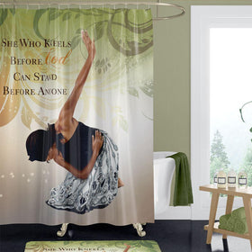 She Who Kneels: African American Shower Curtain by AAE