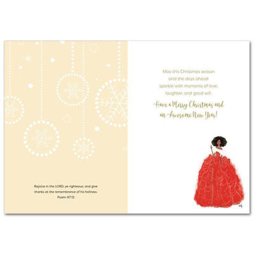 Season to Sparkle by Nicholle Kobi: African American Christmas Card Box Set (Interior)