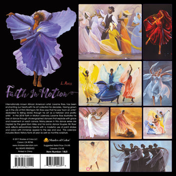 Faith in Motion: The Art of Lavarne Ross (2018 African American Calendar) - Back