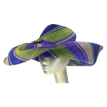 Chike: Hand Made Madagascar Big Brim Raffia Kentucky Derby Hat